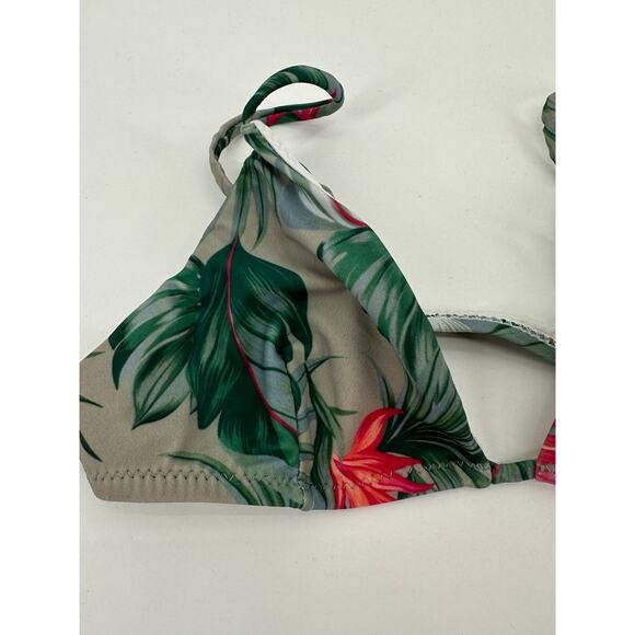 Show Me Your MuMu Mermaid Tropical Triangle Bikini Top Women's Size X-Small XS - Picture 3 of 5